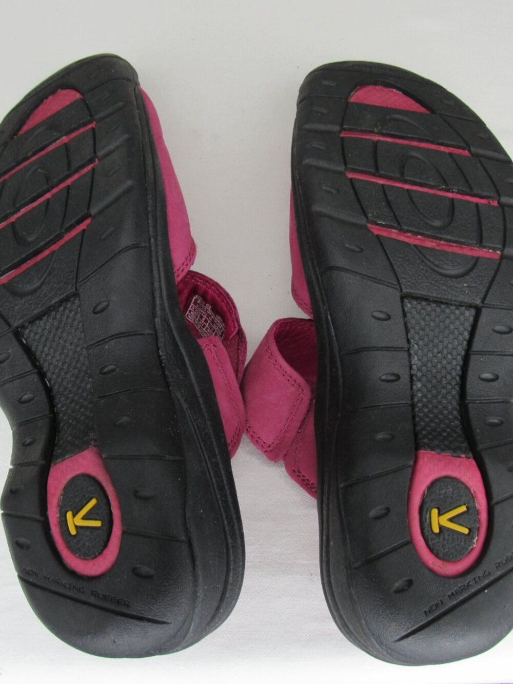Keen Pink Leather SARATOGA Mary Jane Clog Women's 7.5 - Picture 7 of 8